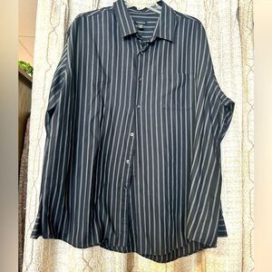 Van Heusen xxl black strip mens button up